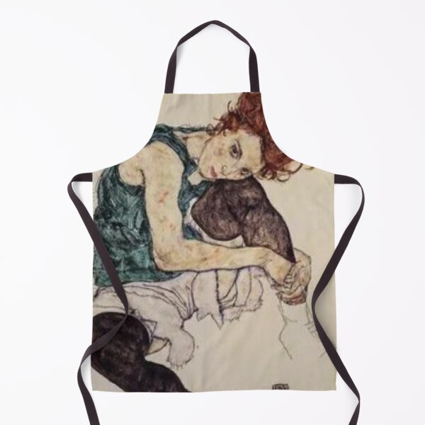 Item preview, Seated woman with bent knee by egone shiele designed and sold by Golido.