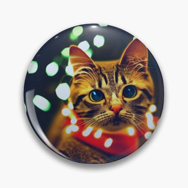 Item preview, Christmas cat with lights designed and sold by Music-design-22.