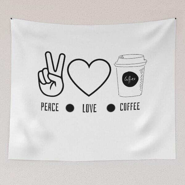 Item preview, Peace Love Coffee designed and sold by Saffarii.
