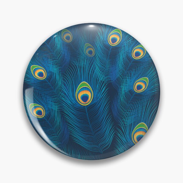 Item preview, Beautiful Vibrant Peacock feather pattern  designed and sold by Raiko-art.