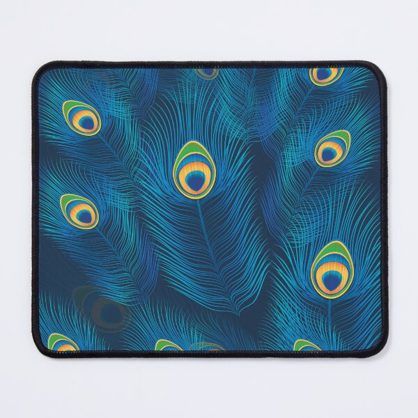Item preview, Beautiful Vibrant Peacock feather pattern designed and sold by Raiko-art.