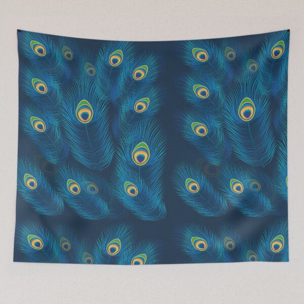 Item preview, Beautiful Vibrant Peacock feather pattern  designed and sold by Raiko-art.