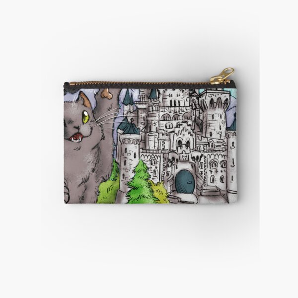 Item preview, Gray cat in front of the Neuschwanstein Castle designed and sold by Furiarossa.