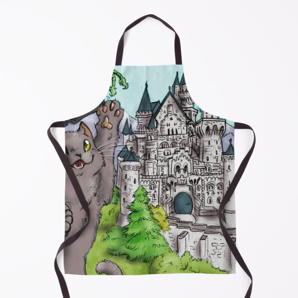 Item preview, Gray cat in front of the Neuschwanstein Castle designed and sold by Furiarossa.