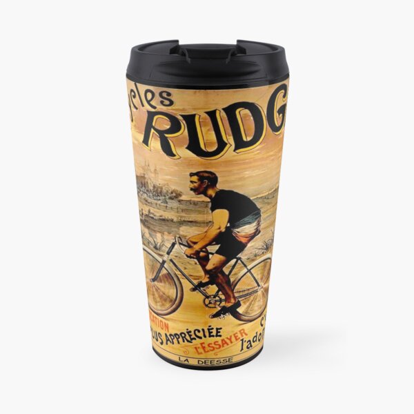 RUDGE: Vintage Deesse Bicycle Advertising Print Taza de viaje