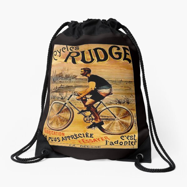 RUDGE: Vintage Deesse Bicycle Advertising Print Mochila saco