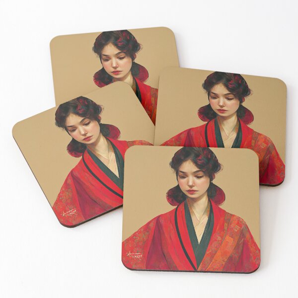 Item preview, Beautiful Japanese Woman Kimono  designed and sold by afikreative.