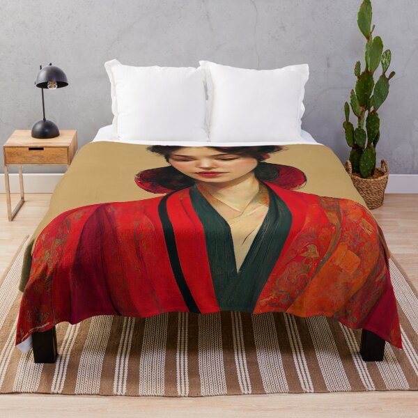 Item preview, Beautiful Japanese Woman Kimono designed and sold by afikreative.