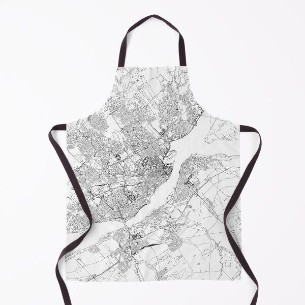 Item preview, Quebec City White Map designed and sold by multiplicitymap.