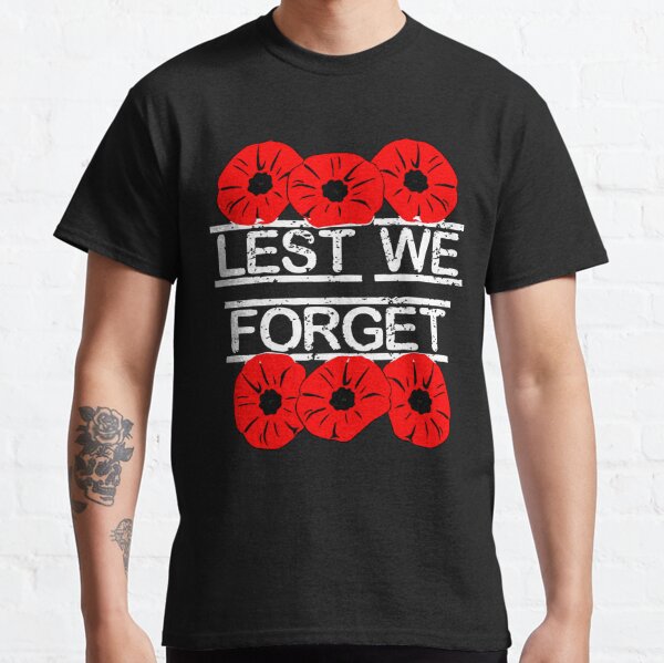 lest we forget rugby shirt