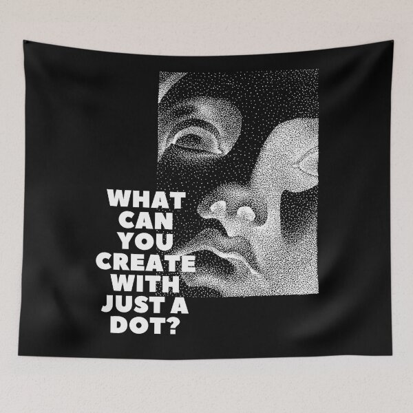 Item preview, WHAT CAN YOU CREATE WITH JUST A DOT? white mod / Cool and Funny quotes designed and sold by DRK7DSGN.