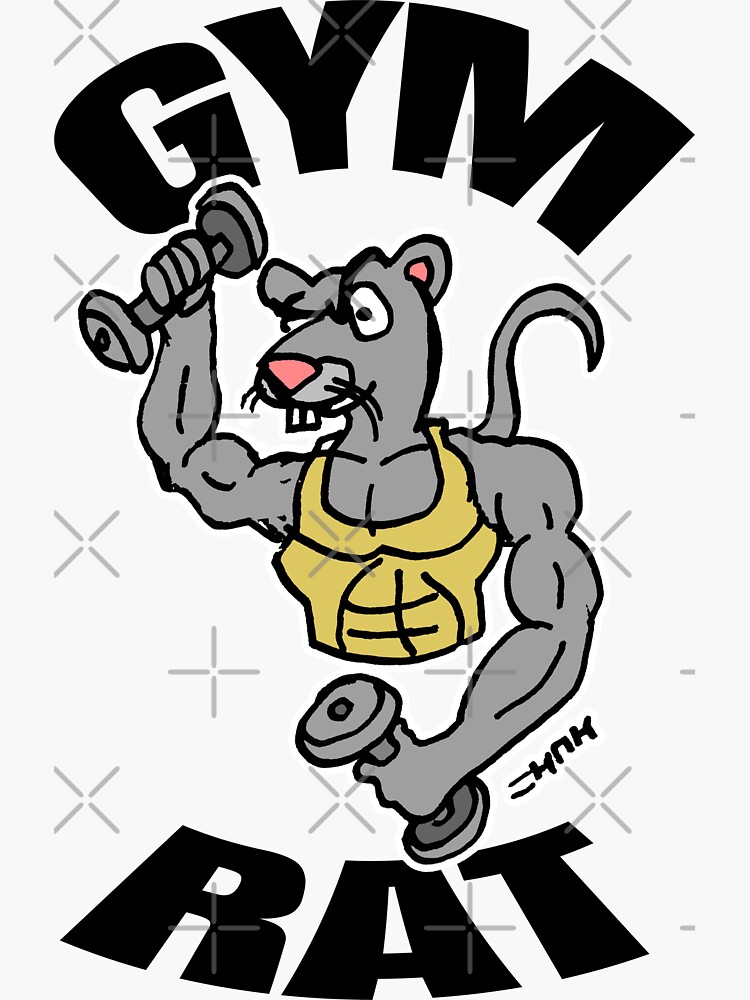 Gym Rat Sticker for Sale by American Artist