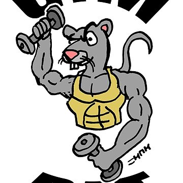 Gym Rat' Poster, picture, metal print, paint by Mesh