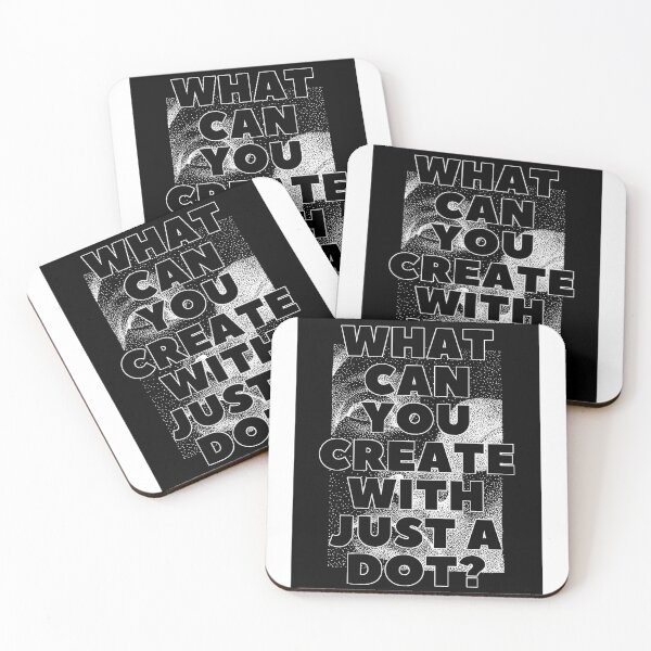 Item preview, WHAT CAN YOU CREATE WITH JUST A DOT? black box / Cool and Funny quotes designed and sold by DRK7DSGN.