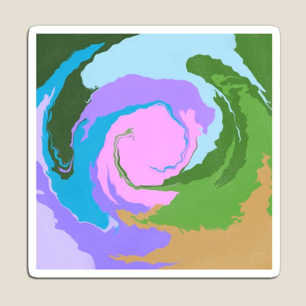 Item preview, meditative positive pattern// Abstract colorful pattern with purple, pink, blue, green and brown designed and sold by Orpaz Harush.