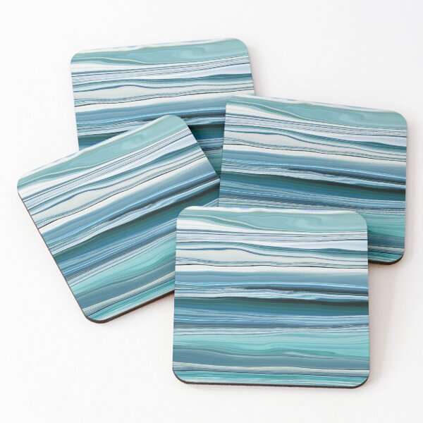 Item preview, Abstract Ocean Horizontal Lines Coastal Style Décor Beachy Vibes Art 1 of 20  designed and sold by Beachy.