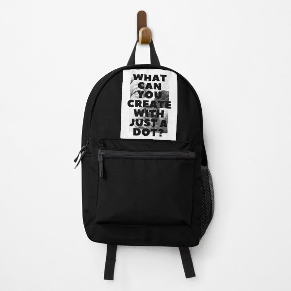 Item preview, WHAT CAN YOU CREATE WITH JUST A DOT? white black / Cool and Funny quotes designed and sold by DRK7DSGN.