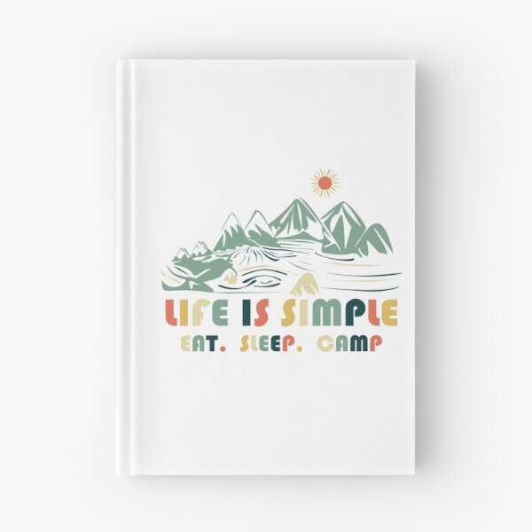 Item preview, Life is simple. Eat. Sleep. Camp. Retro, Vintage designed and sold by Mia-Kara.
