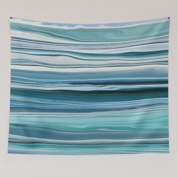 Item preview, Abstract Ocean Horizontal Lines Coastal Style Décor Beachy Vibes Art 1 of 20  designed and sold by Beachy.