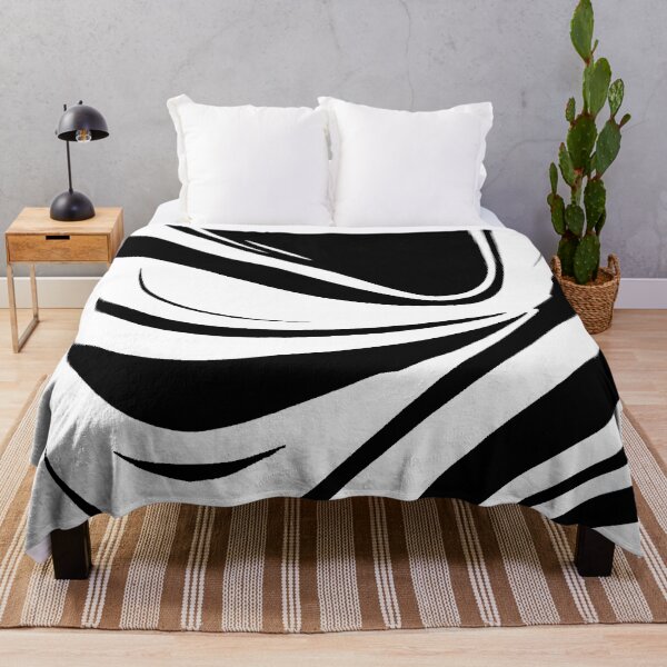 Item preview, Modern Black and White Waves Design designed and sold by NECHSTORE.