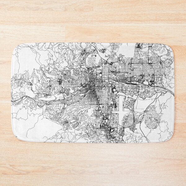 Item preview, Reno White Map designed and sold by multiplicitymap.