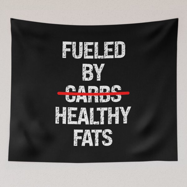Item preview, Keto Enthusiast Fueled by Healthy Fats (Not Carbs) designed and sold by artfulnotebook.