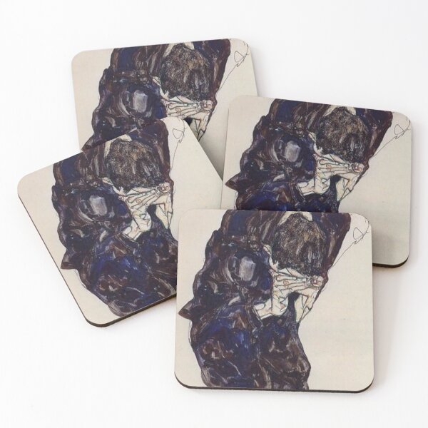 Item preview, Peintre violet by egone shiele drawing  designed and sold by Golido.