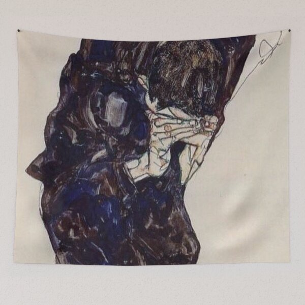 Item preview, Peintre violet by egone shiele drawing  designed and sold by Golido.