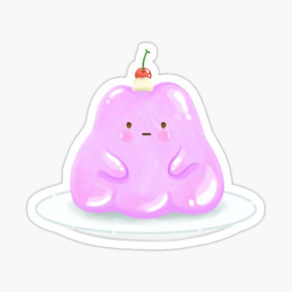"Cute Jello" Sticker for Sale by bebtoons Redbubble