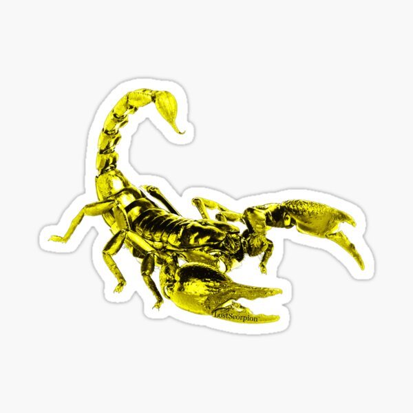 LostScorpion Electric Yellow Sticker