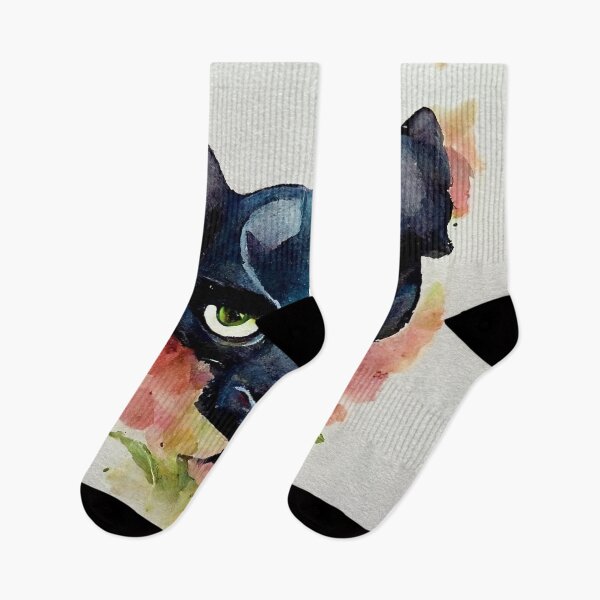 Item preview, Black Panther, animal face watercolor designed and sold by shokA Design.