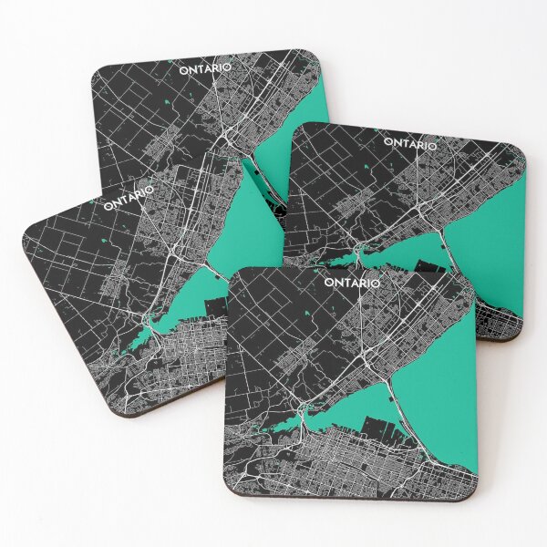 Item preview, HAMILTON Ontario City Map Black designed and sold by taliaLivina.