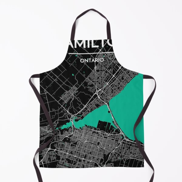 Item preview, HAMILTON Ontario City Map Black designed and sold by taliaLivina.