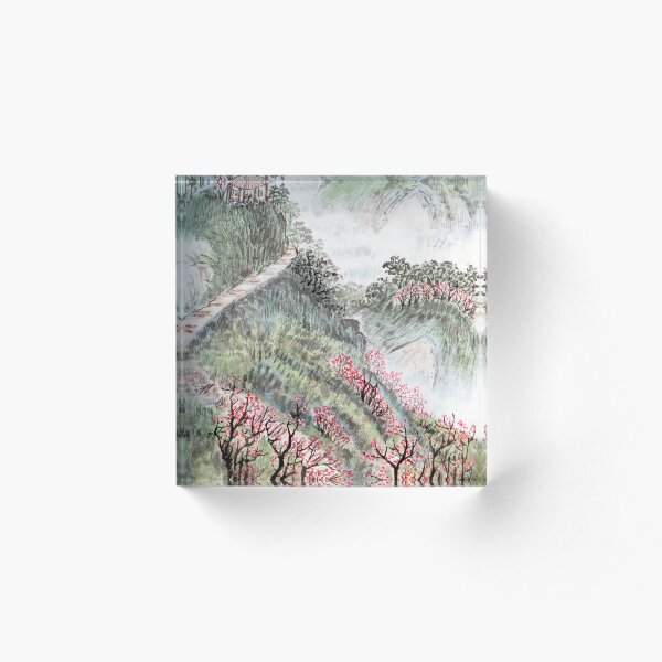 Item preview, Nature Painting with trees and mountain designed and sold by Darius Bocos.