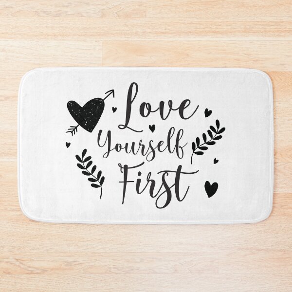 Item preview, Love Yourself First Quote designed and sold by BlueZenStudio.