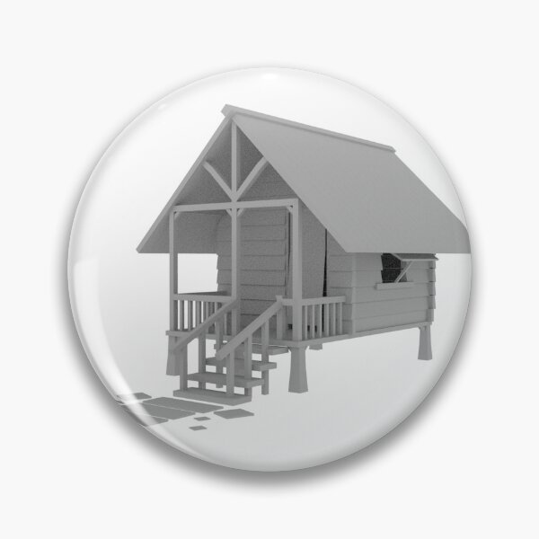 Item preview, wooden hut at the end of the field designed and sold by March Rider.