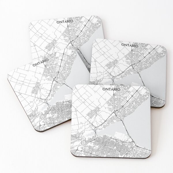 Item preview, HAMILTON Ontario City Map White designed and sold by taliaLivina.