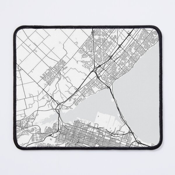 Item preview, HAMILTON Ontario City Map White designed and sold by taliaLivina.