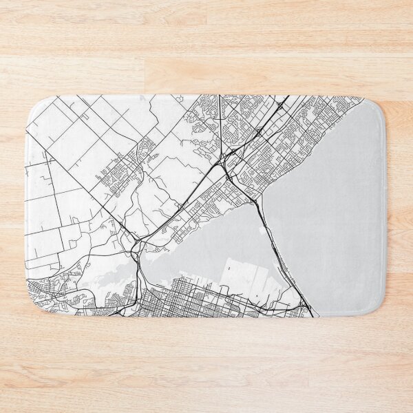 Item preview, HAMILTON Ontario City Map White designed and sold by taliaLivina.