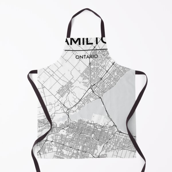 Item preview, HAMILTON Ontario City Map White designed and sold by taliaLivina.