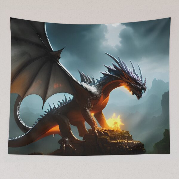 Item preview, Dragon on the Mountain designed and sold by NevynCF.
