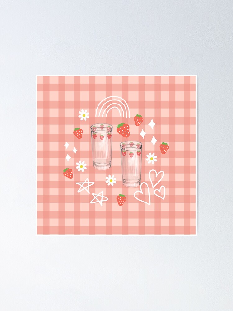 "Nana anime strawberry glasses" Poster for Sale by littleaxii Redbubble