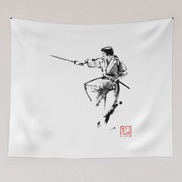 Item preview, samurai jumping designed and sold by pechane.