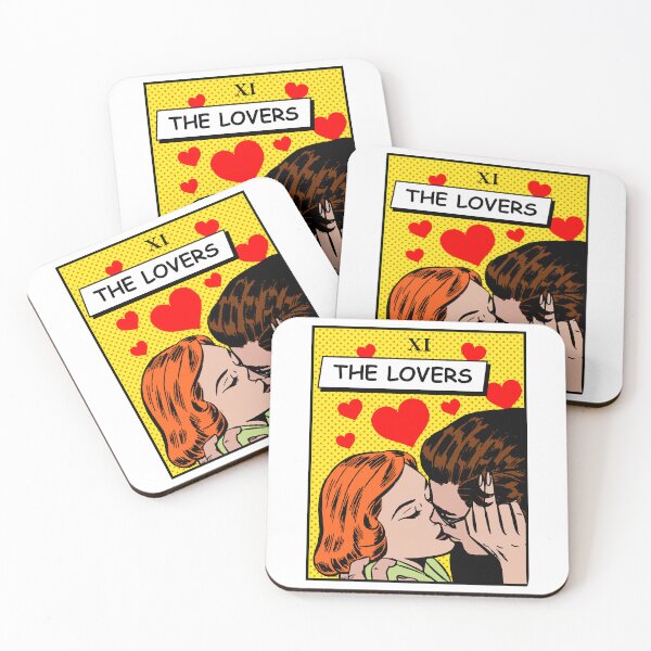 Item preview, The Lovers Tarot Card Retro designed and sold by LucyGraphics.