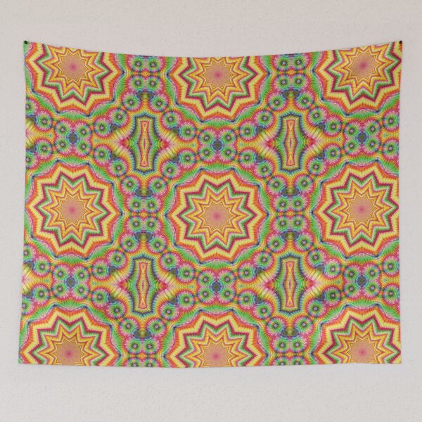 Item preview, Rainbow Fractal Kaleidoscope designed and sold by bloomingvine.
