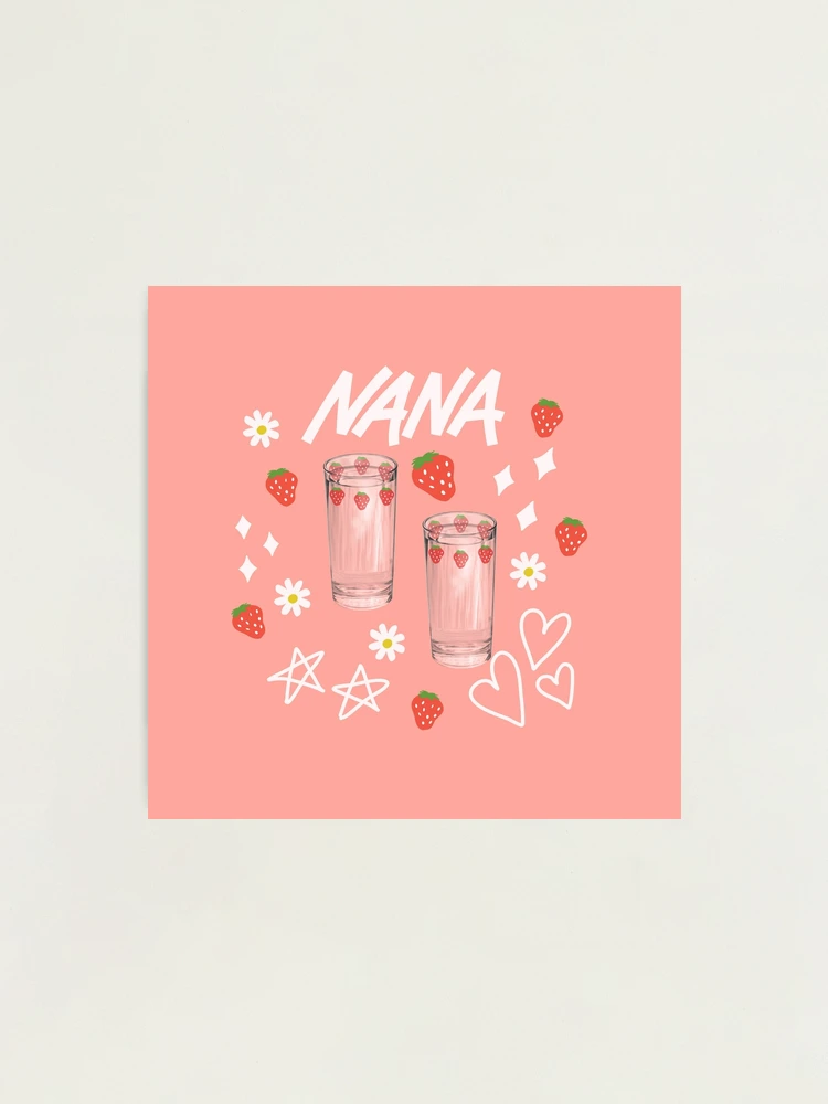 Nana anime strawberry glasses | Photographic Print