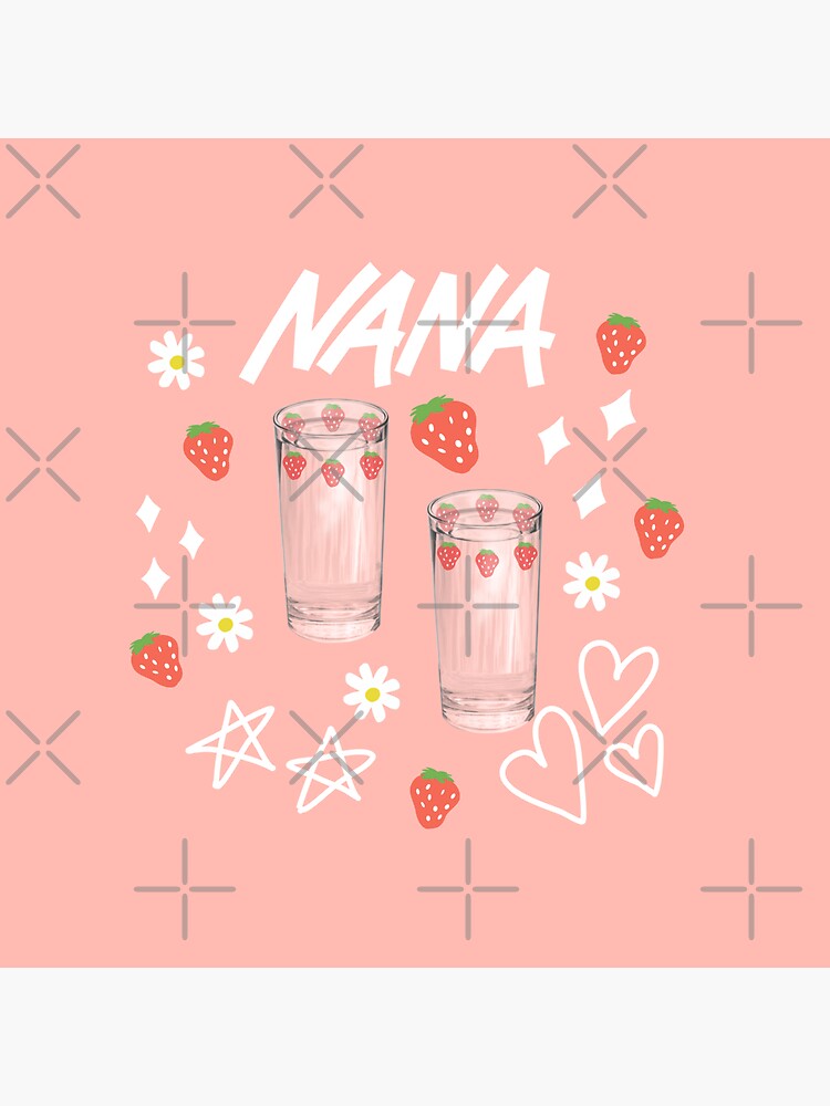 "Nana anime strawberry glasses" Sticker for Sale by littleaxii Redbubble