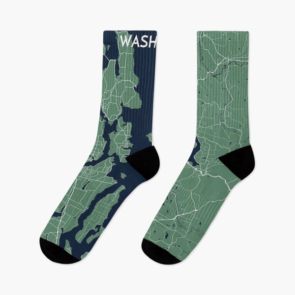 Item preview, PUGET SOUND Washington City Map Green designed and sold by taliaLivina.