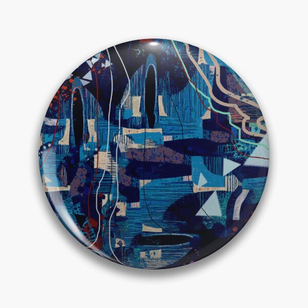 Item preview, Futuristic Contemporer Abstract Digital Painting in Blue designed and sold by MyArt23.