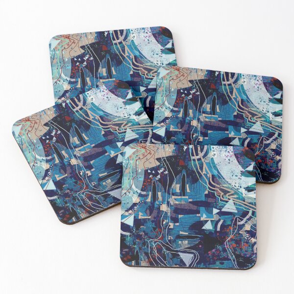 Item preview, Futuristic Contemporer Abstract Digital Painting in Blue designed and sold by MyArt23.